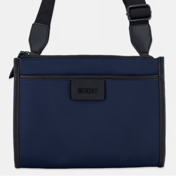 Dkny Handbags - DKNY Blue Nylon Thin Mini Crossbody Bag